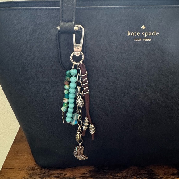 Handmade Accessories - Turquoise Western Bag Charm
